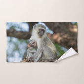 Vervet Monkey African Wildlife Photo Bad Handdoek (Handdoek)