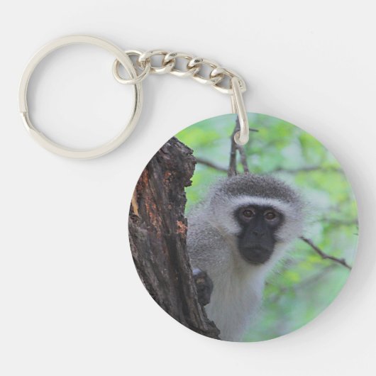 Vervet Monkey Sleutelhanger (Voorkant)