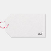 Vervlochten geliefden cadeaulabel (Achterkant Horizontaal)