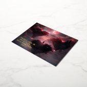 Vervlochten geliefden folie feestdagen briefkaart (Gedraaid)