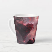 Vervlochten geliefden latte mok (Linkerhoek)