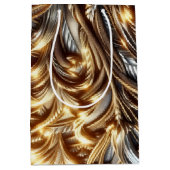 Vervlochten Goud Medium Cadeauzakje (Voorkant)