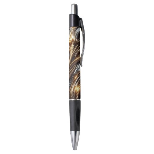 Vervlochten Goud Pen (Achterkant (Verticaal))
