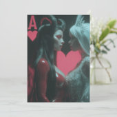 Vervlochten harten: Angel & Devil Kaart (Staand voorkant)