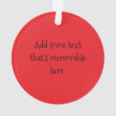 Vervloekende Emoji Boze Rood Gezicht Ornament (achterkant)