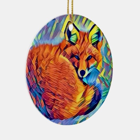 Vervloekt Fox Keramisch Ornament (Rechts)