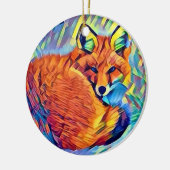 Vervloekt Fox Keramisch Ornament (Links)