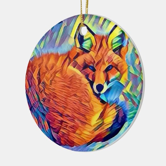 Vervloekt Fox Keramisch Ornament (Links)