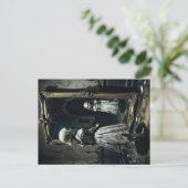 Vervloekt kind geest in een spiegel briefkaart (Staand voorkant)