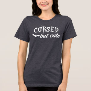 Vervloekt maar Schattig - Halloween Tri-Blend Shirt