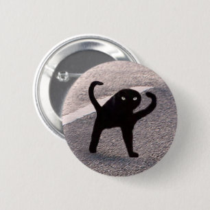 Vervloekte Cat Meme Pin Button