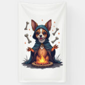 Vervloekte Chihuahua Ritueel Hond Spandoek (Verticaal)