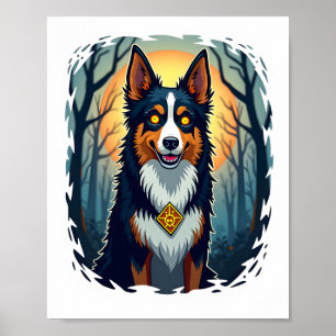 Vervloekte Collie-kruip Poster