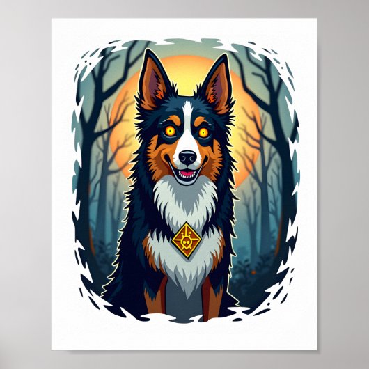 Vervloekte Collie-kruip Poster (Voorkant)