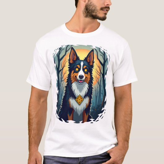 Vervloekte Collie-kruip T-shirt (Voorkant)