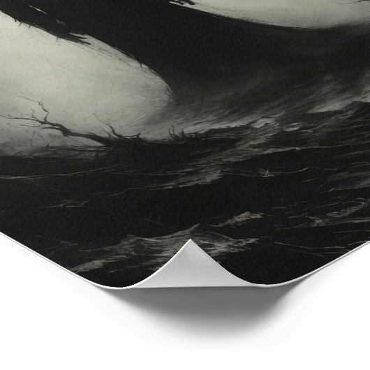 Vervloekte demon geest voor zijn Koning Symbool Poster (Hoek)