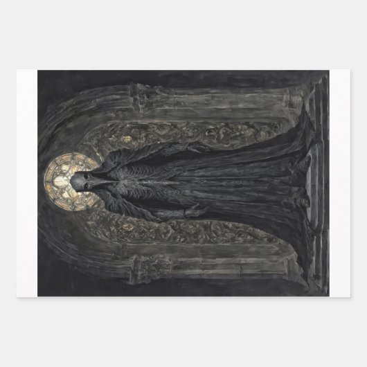 Vervloekte gotische zielen en demonen inpakpapier vel (Voorkant 2)