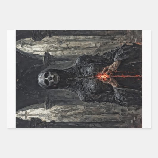 Vervloekte gotische zielen en demonen inpakpapier vel (Voorkant)