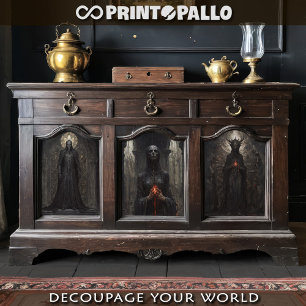 Vervloekte gotische zielen en demonen inpakpapier vel