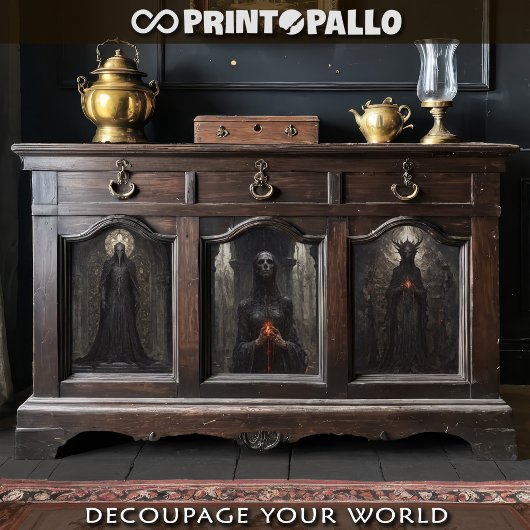 Vervloekte gotische zielen en demonen inpakpapier vel