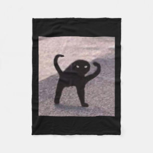 Vervloekte kattenmemen vervloekte kat boos als mem fleece deken