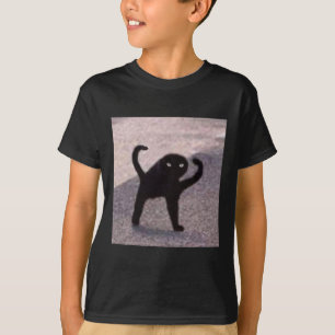 Vervloekte kattenmemen vervloekte kat boos als mem t-shirt