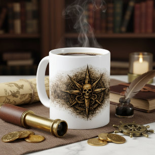 Vervloekte Kompas Sigil Piraat Koffiemok