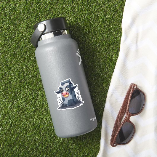 Vervloekte melk karton Koe Sticker (HydroFlask Insitu)