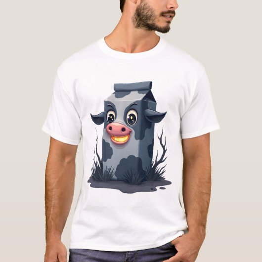 Vervloekte Melk Karton Koe T-shirt (Voorkant)