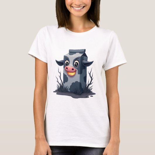 Vervloekte melk karton Koe T-shirt (Voorkant)