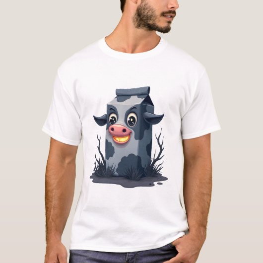 Vervloekte melk karton Koe T-shirt (Voorkant)