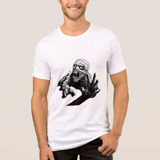 Vervloekte Mummie Horror T-Shirt (Voorkant)