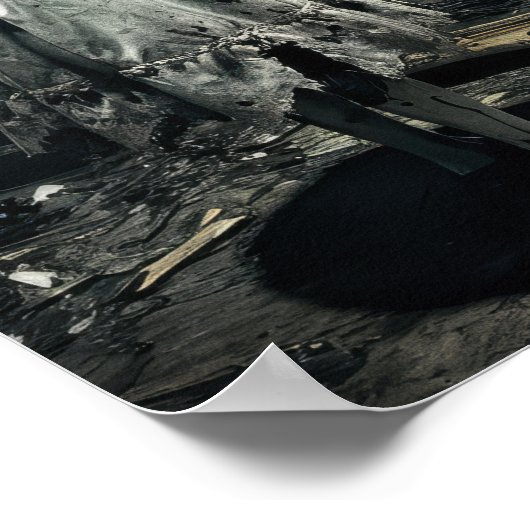 Vervloekte pop in horror spiegel sfeer poster (Hoek)