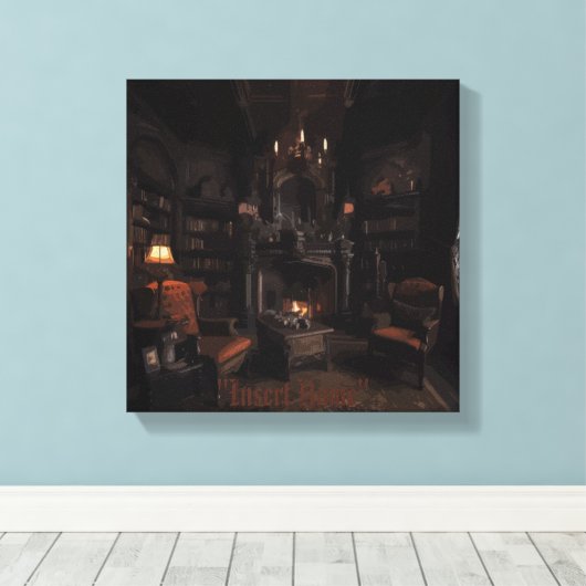 Vervloekte volumes canvas afdruk (Insitu (Houten vloer))