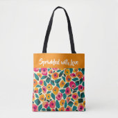 Vervlogen bloemliefde - Met liefde gestrooid Tote Bag (Voorkant)