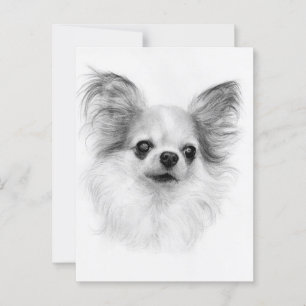 Vervlogen Gratie - Met de Hand Geschilderde Chihua Briefkaart