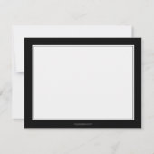 Vervlogen Monogram Chic Persoonlijk Professioneel Notitiekaartje (Achterkant)