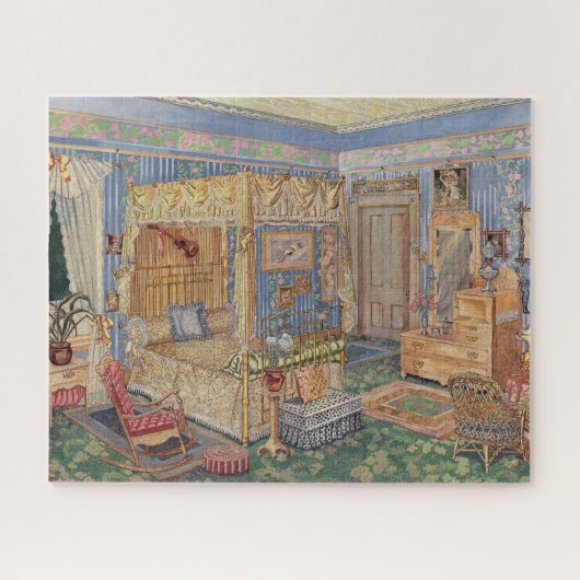 Vervlogen ouderwetse charme legpuzzel (Horizontaal)