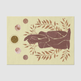 Vervlogen planeten man planten denkende bladeren m tissuepapier