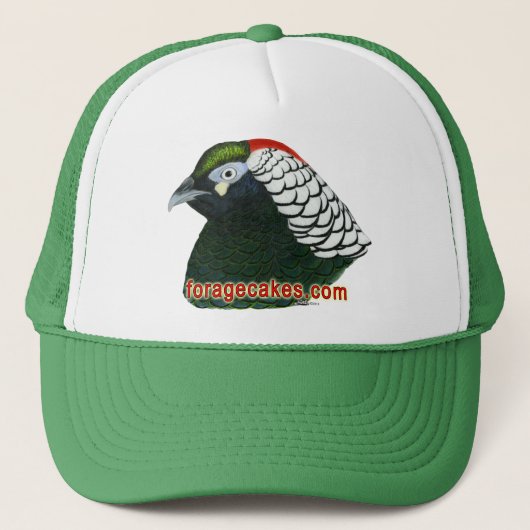 Vervoederingskoeken:  Lady Amherst Pheasant Trucker Pet (Voorkant)