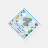 Vervoer 1st Birthday Napkins Servet (Hoek)