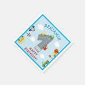 Vervoer 1st Birthday Napkins Servet (Hoek)