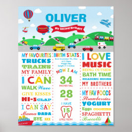 Vervoer 2e verjaardag van de geboorteland van de M Poster