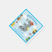 Vervoer 3e verjaardag Napkins Servet (Hoek)