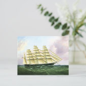  vervoer Antiek klant op Zee Briefkaart (Staand voorkant)