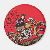  vervoer, Antiek motorfietsenbrein Magneet (Voorkant)