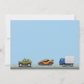 Vervoer Auto Truck Verjaardag Foto Uitnodiging (Achterkant)