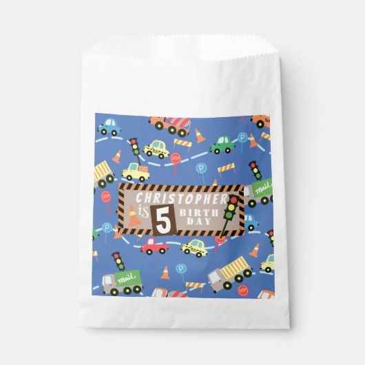 Vervoer Blauw Bedankzakje (Voorkant)