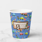 Vervoer Blauw Papieren Bekers (Voorkant)