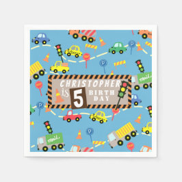 Vervoer Blauw Servet